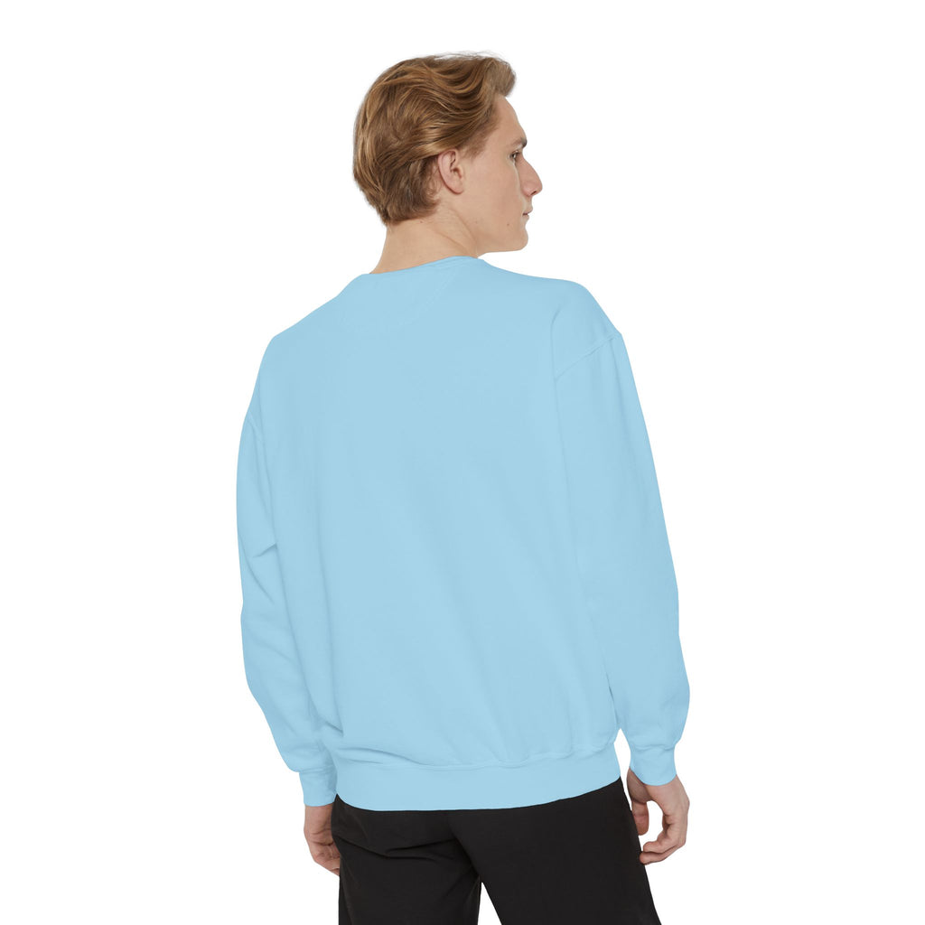 Sober and Thriving Sweatshirt — Inspirational Recovery Crewneck with Mountain & Pine Design