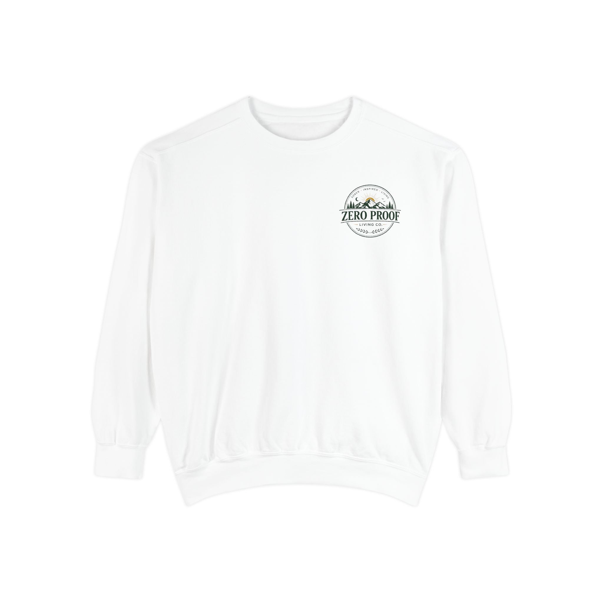 Zero Proof Crewneck Sweatshirt — Minimal Palm Logo