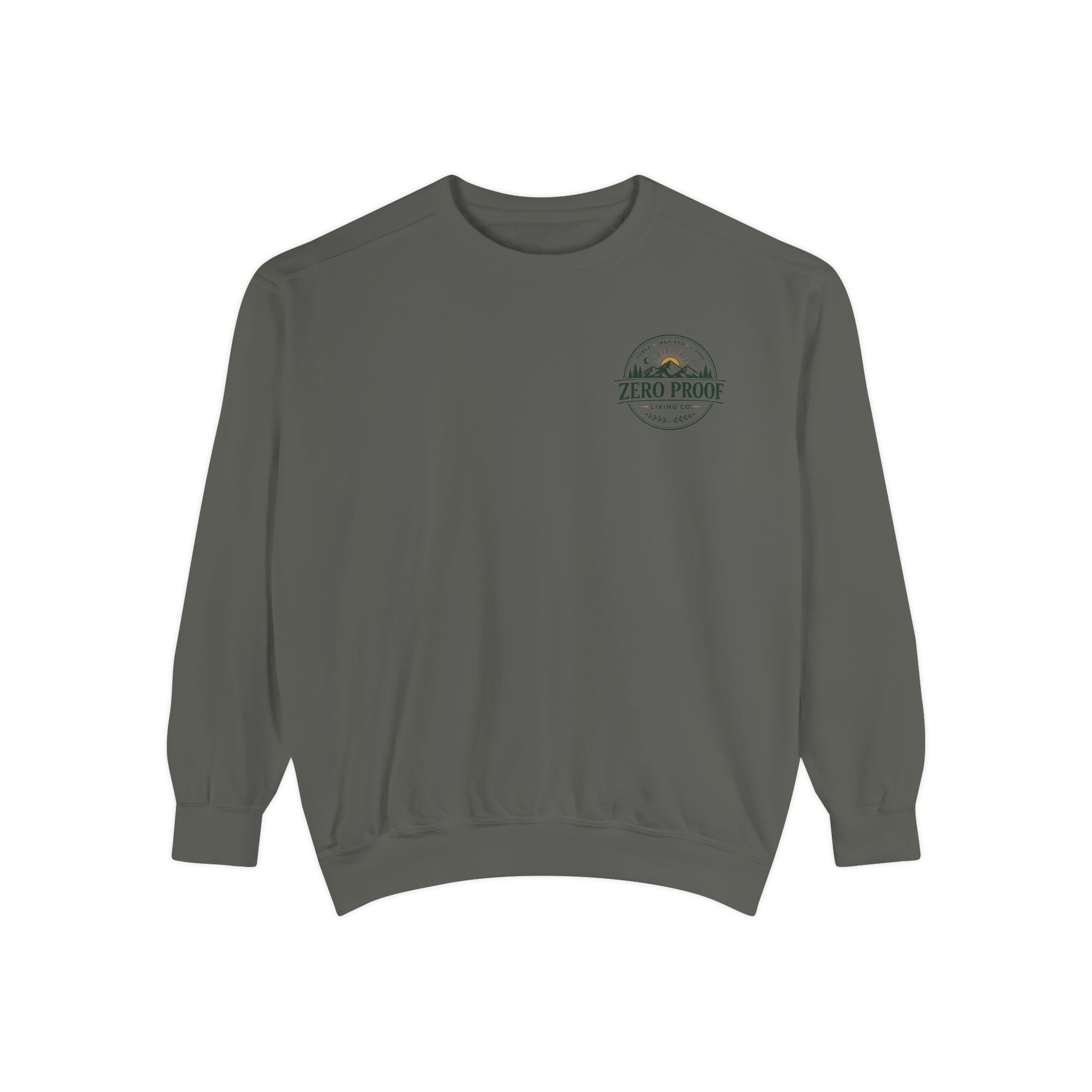 Zero Proof Crewneck Sweatshirt — Minimal Palm Logo