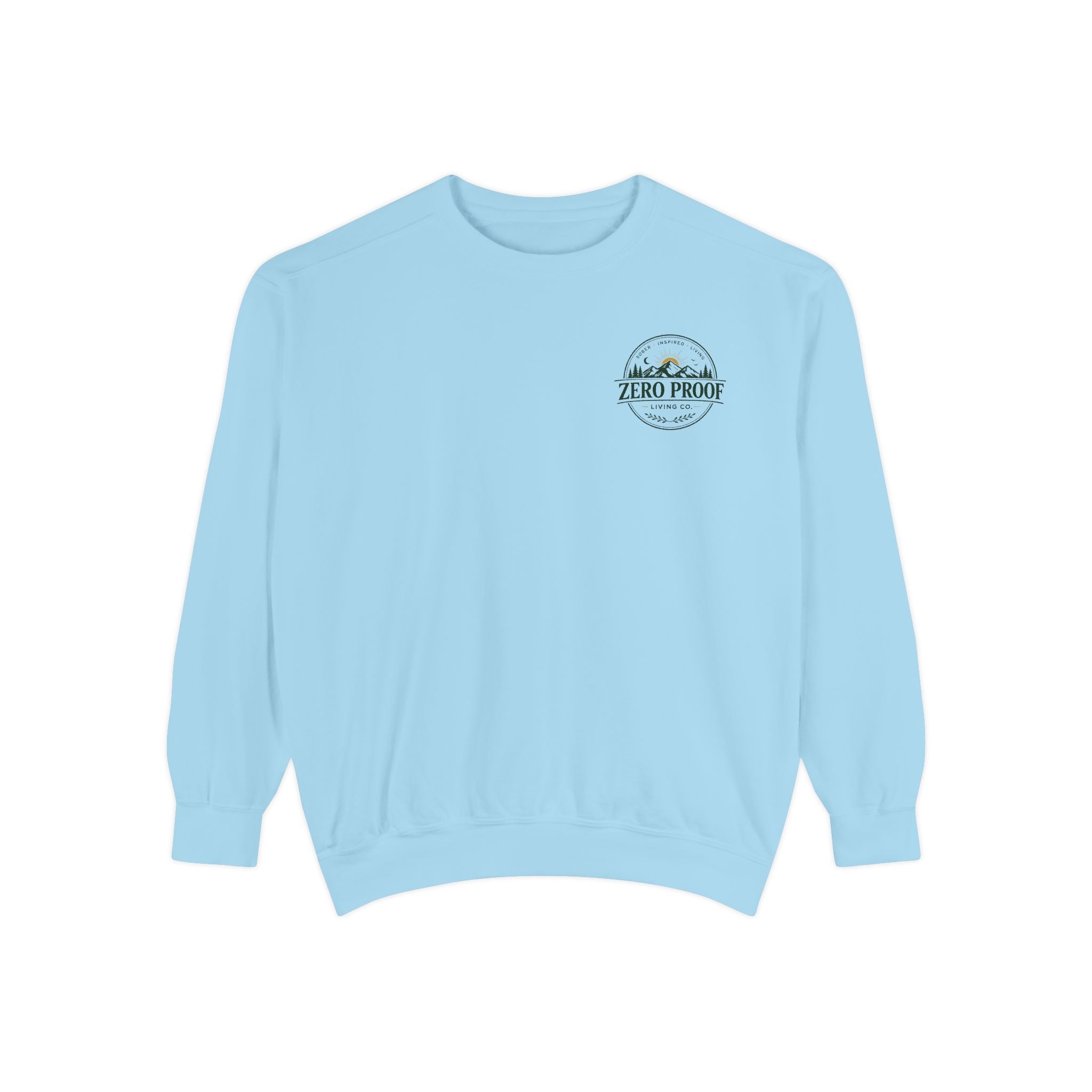 Zero Proof Crewneck Sweatshirt — Minimal Palm Logo