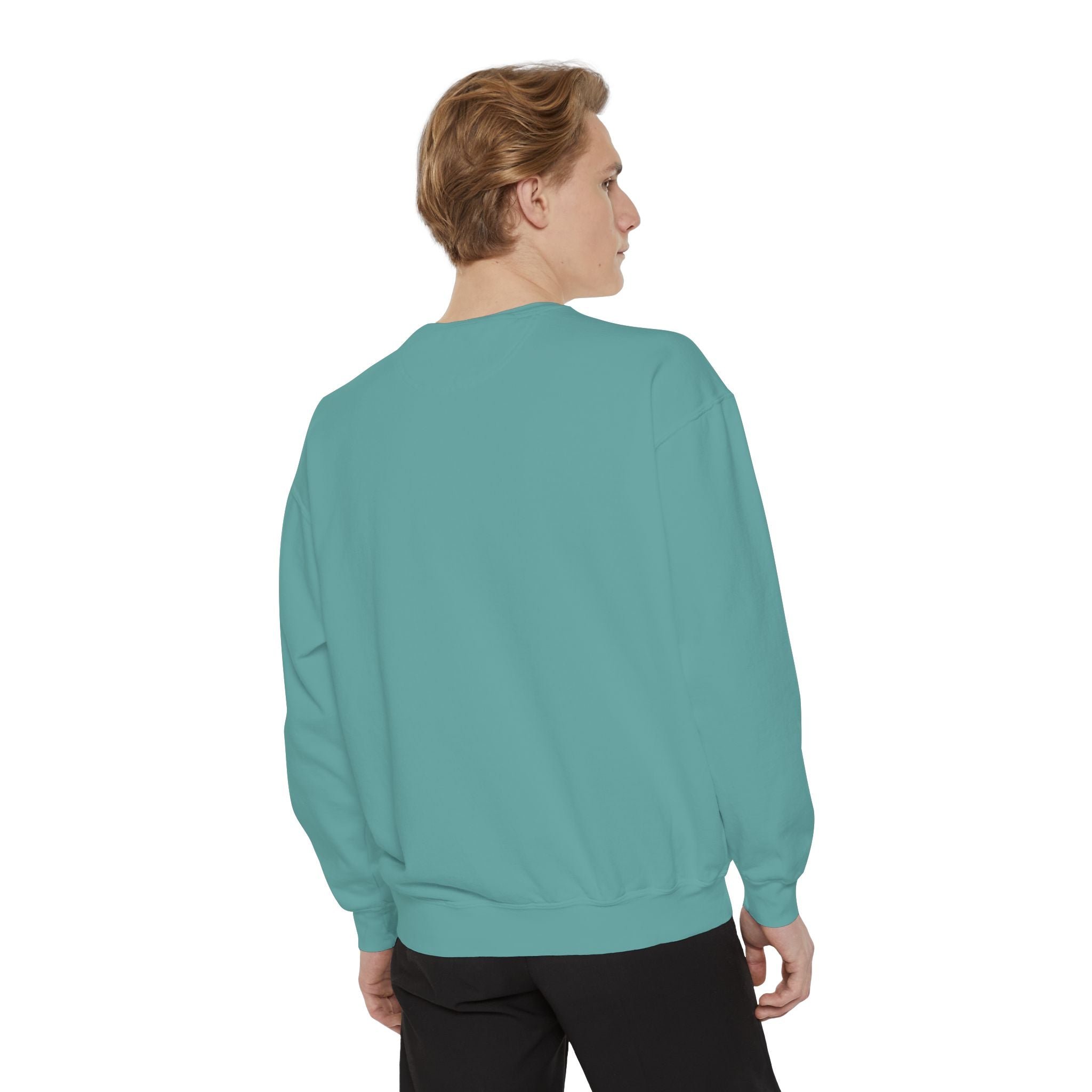 Sober and Thriving Sweatshirt — Inspirational Recovery Crewneck with Mountain & Pine Design