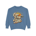 One Day at a Time Sweatshirt — Vintage Sunrise Inspirational Crewneck