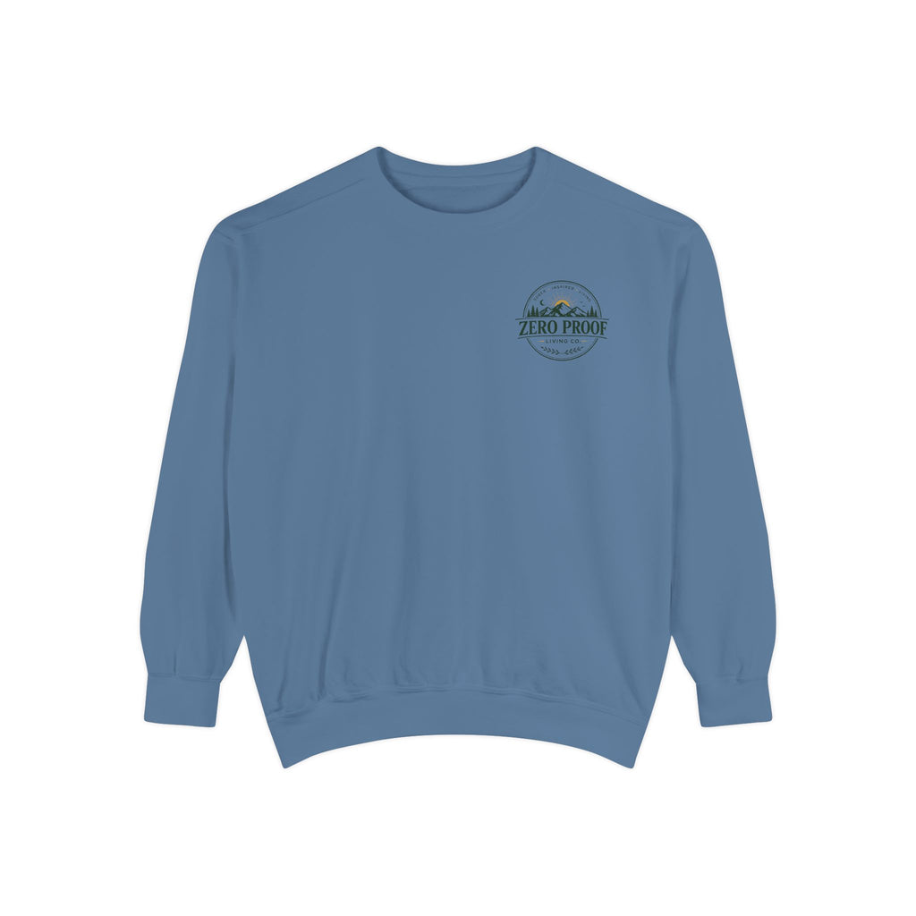 Zero Proof Crewneck Sweatshirt — Minimal Palm Logo