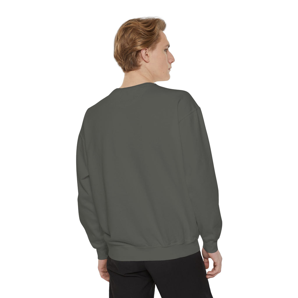 Sober and Thriving Sweatshirt — Inspirational Recovery Crewneck with Mountain & Pine Design