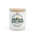 Zero Proof Living Co. Frosted Glass Candle — 11oz Sober Lifestyle Candle